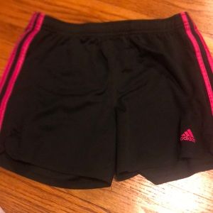 Black with pink stripe shorts